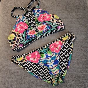 Red Carter Shangri La Reversible Bikini Set